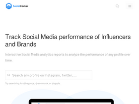 'socialtracker.io' screenshot