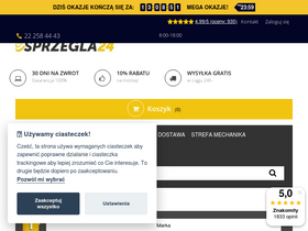 'sprzegla24.pl' screenshot