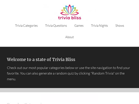 'triviabliss.com' screenshot