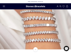 Stones & Bracelets homepage screenshot