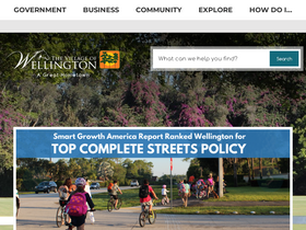 'wellingtonfl.gov' screenshot