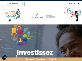 'groupe-igs.fr' screenshot