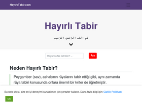 'hayirlitabir.com' screenshot