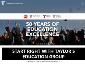 'taylors.edu.my' screenshot
