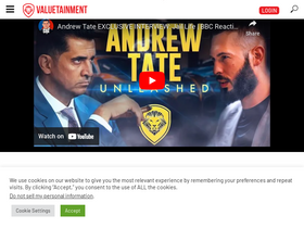 'valuetainment.com' screenshot