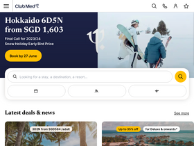 'clubmed.com.sg' screenshot