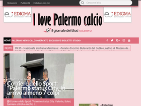 'ilovepalermocalcio.com' screenshot