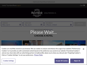 'hardrockhollywoodreservations.com' screenshot