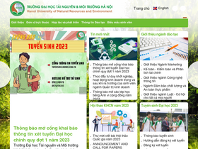 'hunre.edu.vn' screenshot