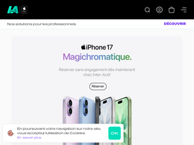 Inter Actif homepage screenshot