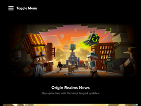 'originrealms.com' screenshot