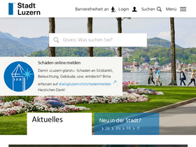 'stadtluzern.ch' screenshot