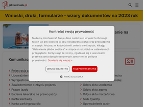 'jakiwniosek.pl' screenshot