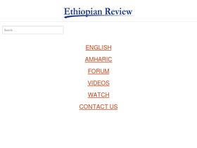'ethiopianreview.com' screenshot