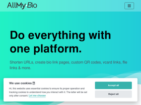 'allmy.bio' screenshot