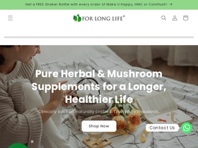 forlonglife.com homepage screenshot