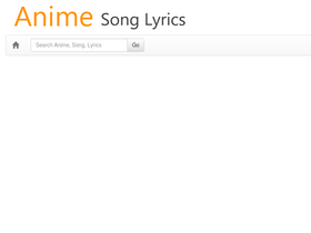 'animesonglyrics.com' screenshot