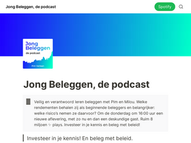 'jongbeleggendepodcast.nl' screenshot