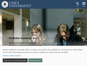 'umu.se' screenshot