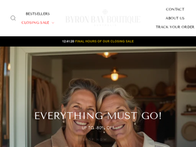 Byronbay Boutique homepage screenshot
