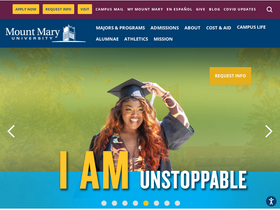 'mtmary.edu' screenshot