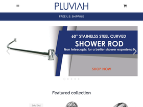 pluviah.com homepage screenshot