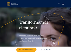 'universitatcarlemany.com' screenshot