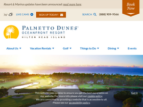 'palmettodunes.com' screenshot