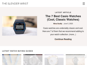 'theslenderwrist.com' screenshot