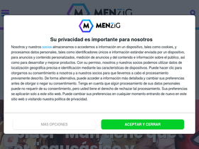 'menzig.es' screenshot