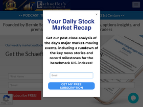 'schaeffersresearch.com' screenshot
