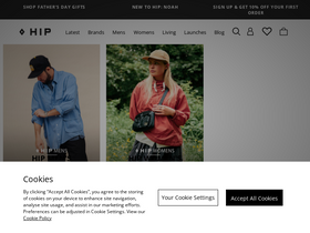 'thehipstore.co.uk' screenshot