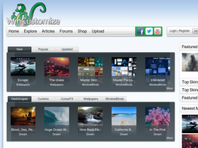 'wincustomize.com' screenshot