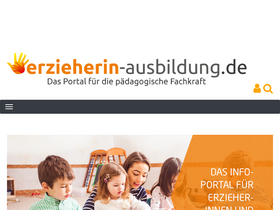 'erzieherin-ausbildung.de' screenshot