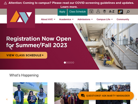 'avc.edu' screenshot