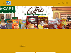 kabarshop.com homepage screenshot