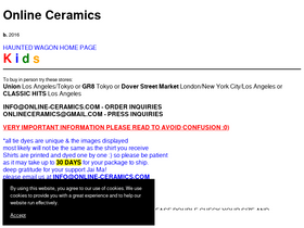'online-ceramics.com' screenshot