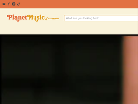 planetmusic.com.au homepage screenshot