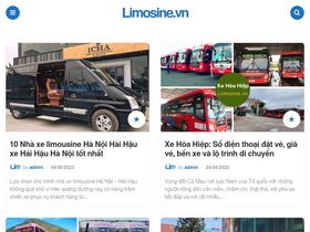 'limosine.vn' screenshot