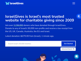 'israelgives.org' screenshot