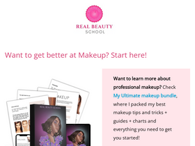 'realbeautyschool.com' screenshot