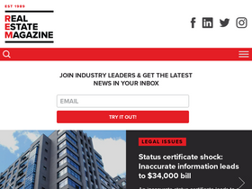 'realestatemagazine.ca' screenshot