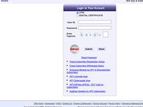 'npslite-nsdl.com' screenshot
