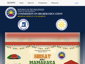 'chedcalabarzon.com' screenshot