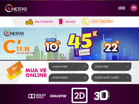 'cinestar.com.vn' screenshot