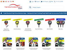 'tiendapadelpoint.com' screenshot
