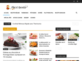'platetrecette.fr' screenshot