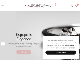 Los Angeles Diamond Factory homepage screenshot