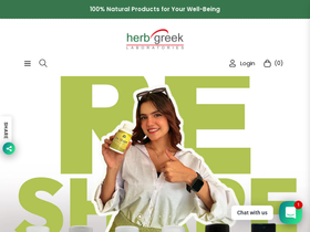 Herbgreek homepage screenshot