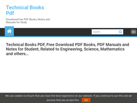 'technicalbookspdf.com' screenshot